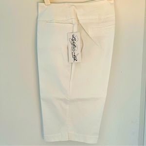 Lulu B Bermuda Shorts White Size 10 Pull On Pockets New With Tags  0101292